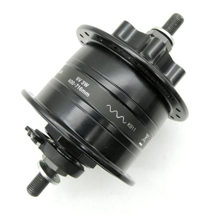 Ready Hub Dinamo Sepeda ShimanoDH3D32 Black 32h 6V3W Disc Brake QR