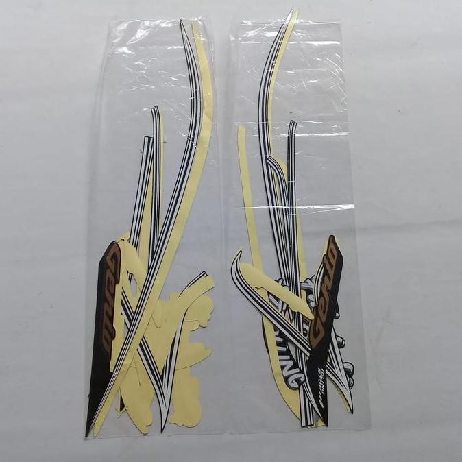 striping sticker lis body motor honda genio 110 2022 fabulous hitam