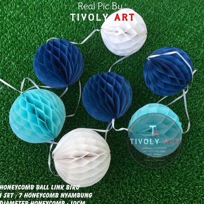 Ready  Honeycomb Ball Link Biru / Honey Comb Link Biru