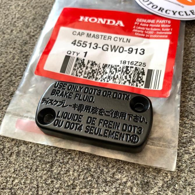 Caver Tutup Master Minyak Oli Rem depan Cap,Master Honda BeAT Vario Ori Ahm 45513GW0911 45513GW0913