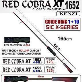 JORAN KENZI RED COBRA XT 1652 4-10lbs 5-12lbs Spinning pancing