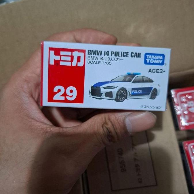 New  TOMICA 29 ASIA LIMITED BMW i4 POLICE CAR 1/65 TOMY Diecast 2025