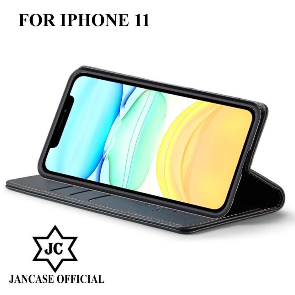 CUCI GUDANG JANCASE FLIP WALLET UNTUK IPHONE 11 cover premium  casing dompet handphone
