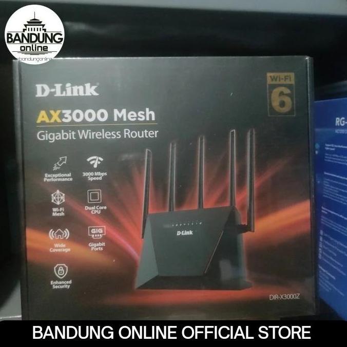 New D-Link DIR-X3000Z AX3000 Mesh Gigabit Wireless Router DLink