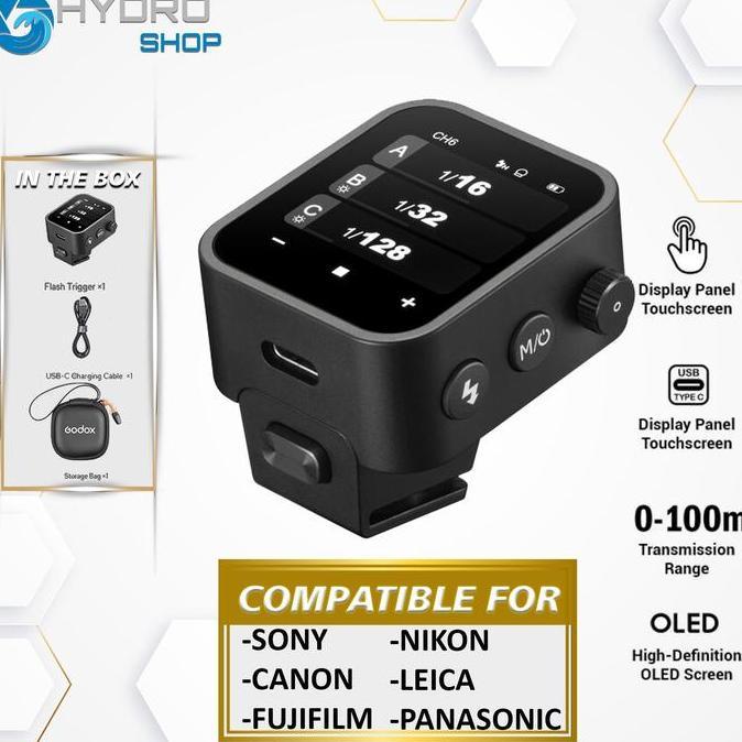 Godox X3 Touchscreen TTL Wireless Flash Trigger / Godox X3S / Godox X3F / Godox X3C / Godox X3N / Go