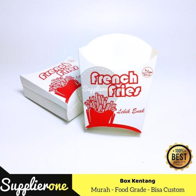 Lansungkirim- Kantong Kentang Goreng, Box Kentang Goreng, Kemasan Kentang