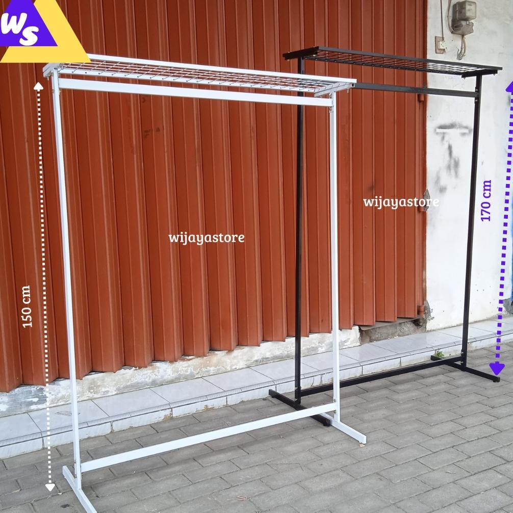 Cuci Gudang  Rak Gawang Baju Ram Full Besi - Rak Gawang Ram Berdiri