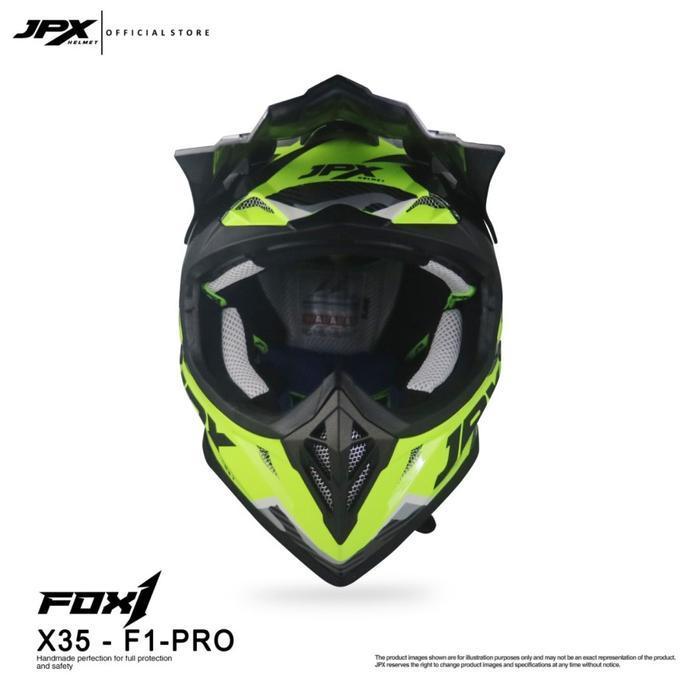 Helm Jpx Fox1 Cross Full Face - X35 Fox1 Pro Original Dan Terpercaya