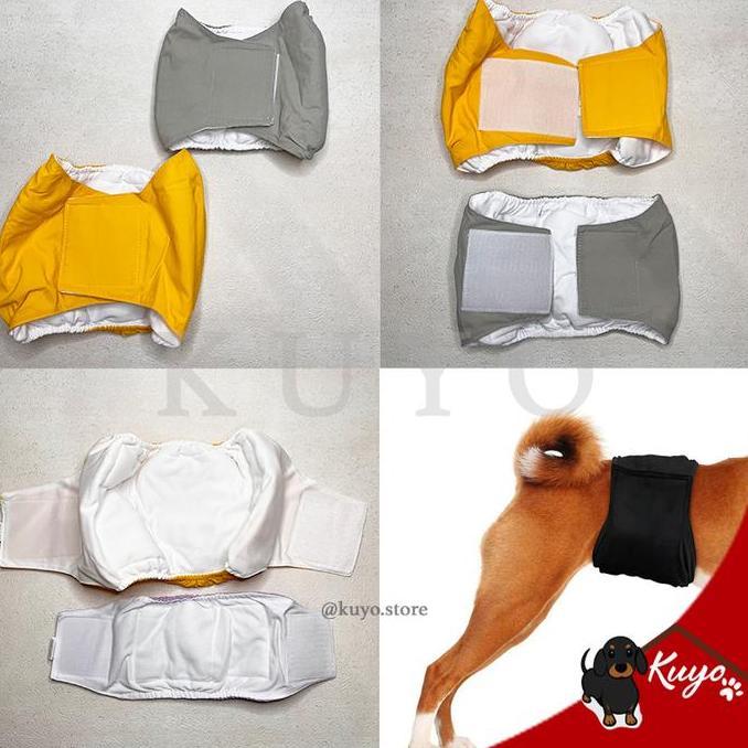 Dogdi- Manner Belt Pants Male Dog Waterproof Celana Anjing Jantan Bisa Dicuci