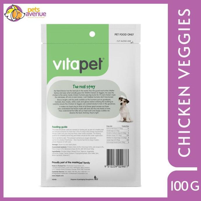 Dogdi- Makanan Anjing/ Snack Anjing Jerhigh/ Vitapet Jerhigh Chicken Veggies