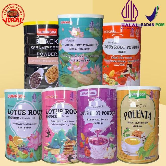 Xfood- HalalBpomLotus Root Powder/Ou Fen / Bubuk Akar Teratai/ 500G