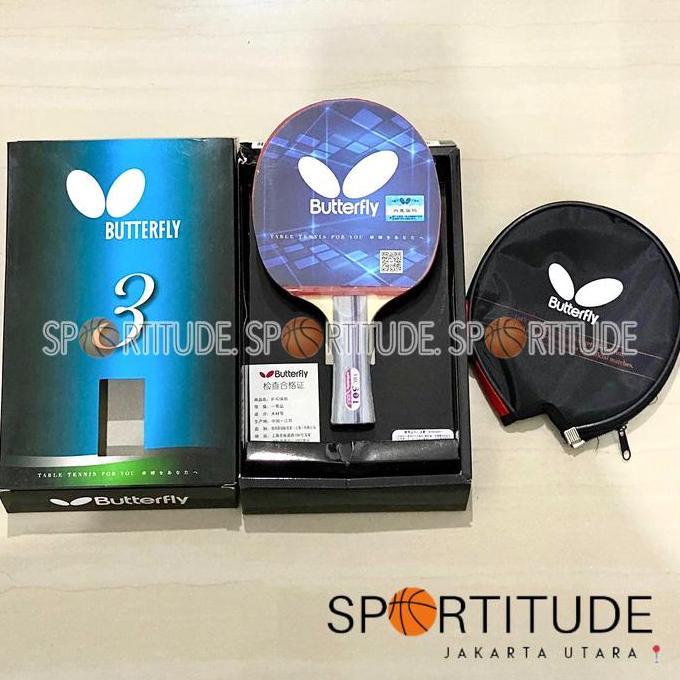 Bet Pingpong Bat Tenis Meja Bat Pingpong Butterfly TBC 301 ORIGINAL