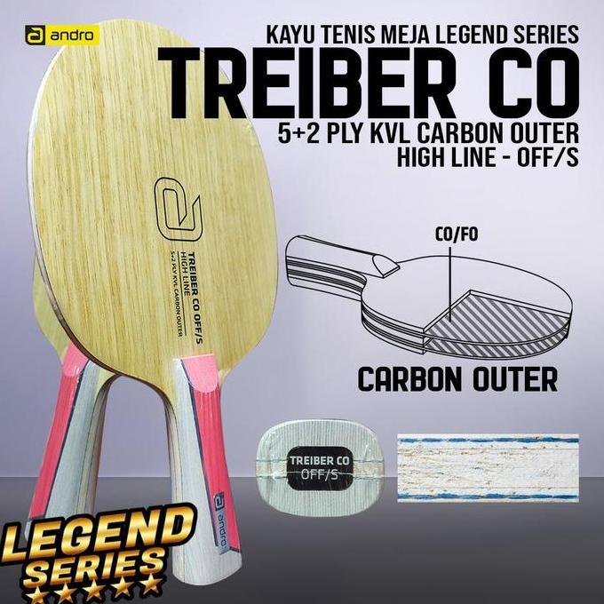 Kayu Bat Tenis Meja Andro Treiber CO OFF/S FL