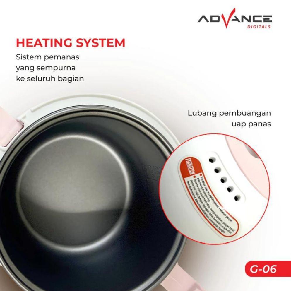 BestPromo Advance Digitals Mini Rice Coocker G06 Rice Coocker Kecil Anak Kosan Low Watt Penanak Nasi