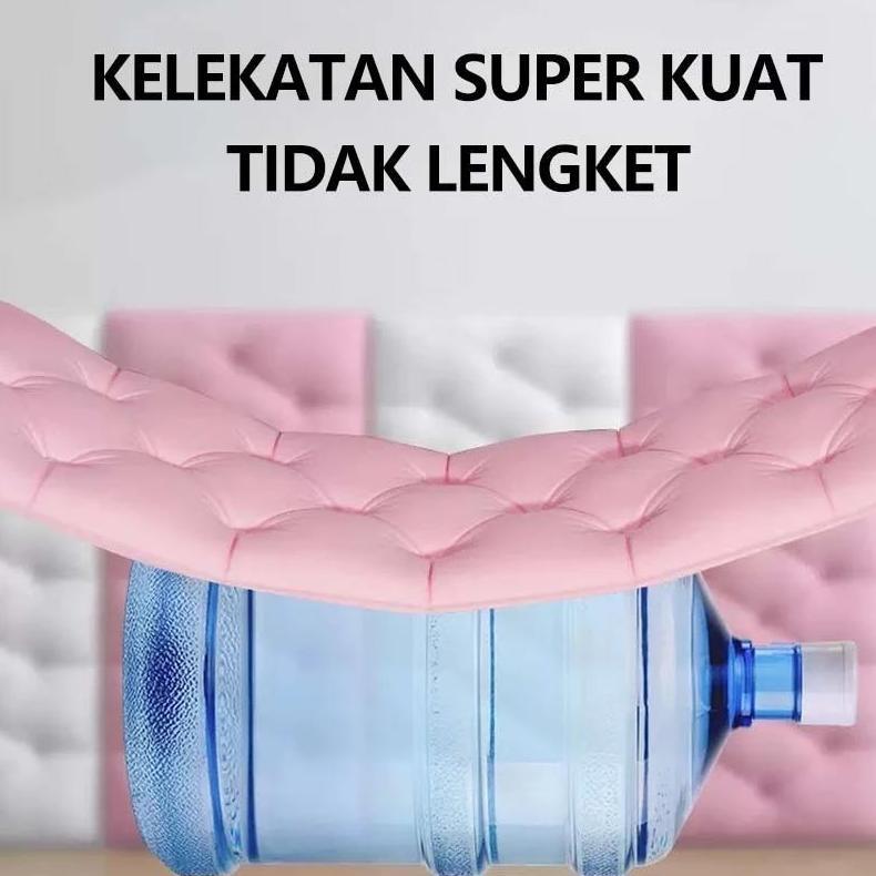 diskon wallpaper home foam 3d (30x60 cm tebal 6 mm) headboard bed wall sticker