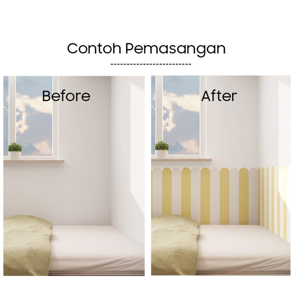 favorit wallpaper home offcial store - wallpaper foam tahan lembab, aman untuk anak, stiker dinding 