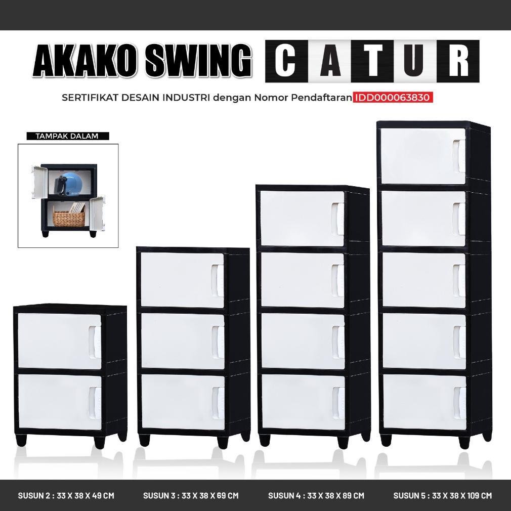 Gratong Akako - Lemari Pakaian Plastik Akako Jumbo Swing "Catur" New / Kode: Catur / Lemari Portable