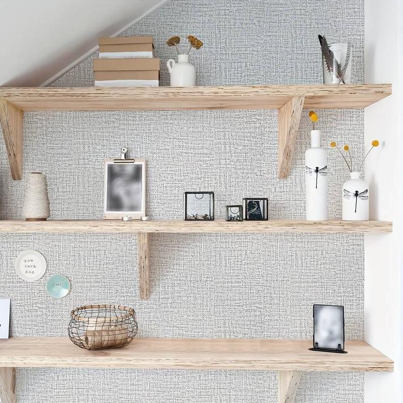 exclusive (paket 5 roll) wallpaper linen 5 roll | wallpaper dinding | dekorasi kamar | wallpaper din