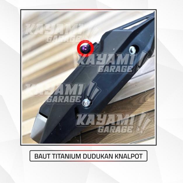 Terlaris Baut Titanium Knalpot Vario 125/150 Original Grade 5