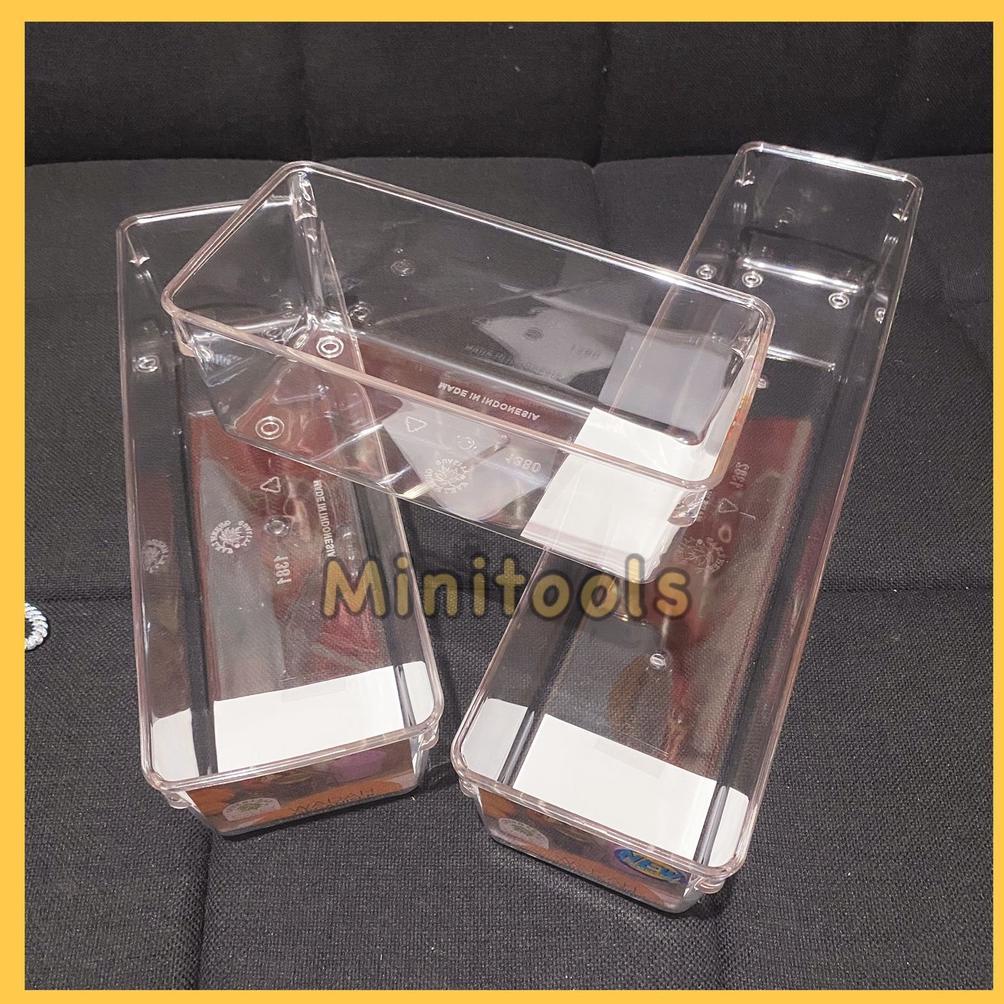 New Kotak Penyimpanan Kulkas / Wadah Sebaguna Acrilic / Green Leaf 1380