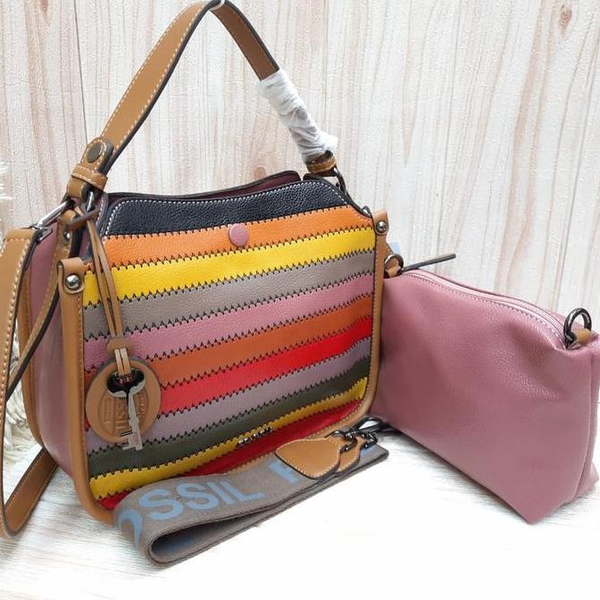 TAS FOSSIL WANITA RAINBOW 3707 murah