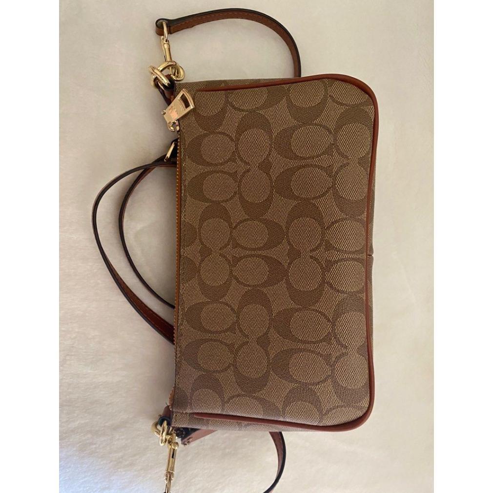 flash sale 36674 f67567 women bag top handle pouch in signature canvas