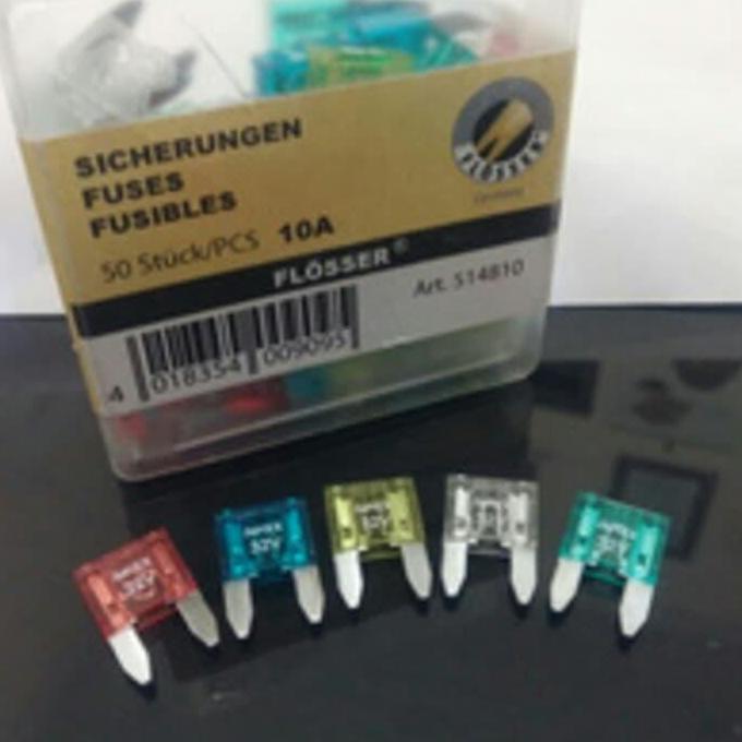 Flosser Fuse Dx Mini (Sekring Tancap Mini) Original Flosser Isi 50 Pcs