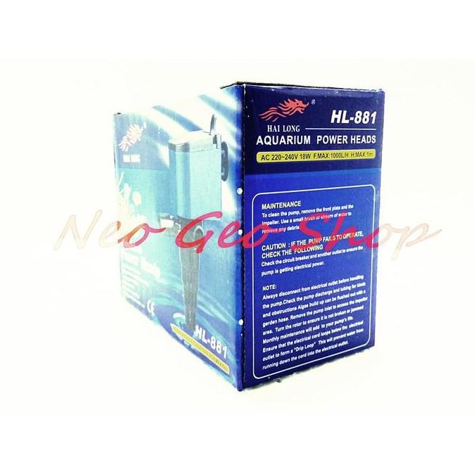Skyfish- Pompa Aquarium Akuarium Hai Long Hilong Hi Long 881 Hl-881 Murah