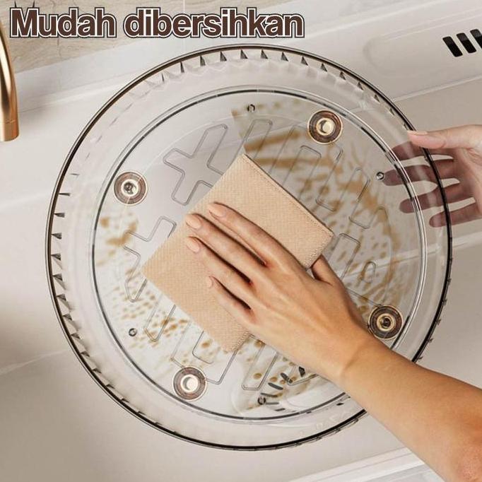 TERLARIS GREENLAND RAK PUTAR SKINCARE BUMBU DAPUR RAK PUTAR AKRILIK AESTETIC STORAGE PUTAR 360 DERAJ