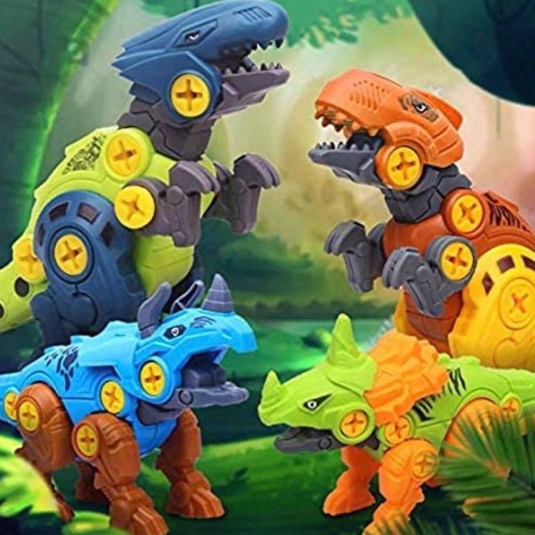 Disc Mainan Diy Dinosaurus Rakit Obeng Besar / Mainan Dinosaurus Fancy / Robot Dinosaurus / Mainan A
