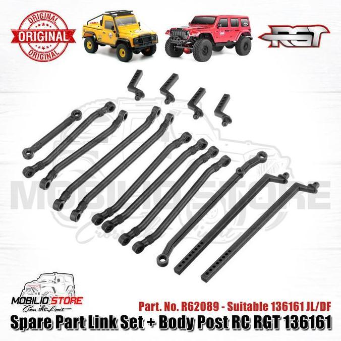 Sparepart Ori R62089 Link Set Body Post RC Crawler RGT 136161 JL/DF
