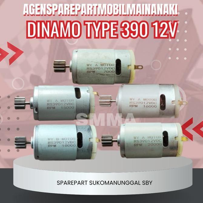 Dinamo 390/380 (Kecil) Dinamo 12volt buat Mobil Motor Mainan Aki