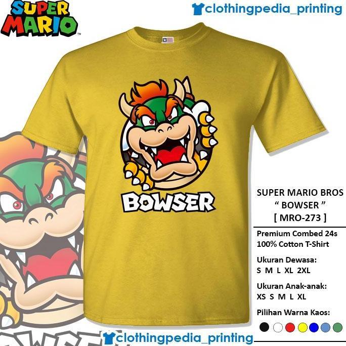 Kaos Baju Bowser The Super Mario Bros Character Bowser T-Shirt