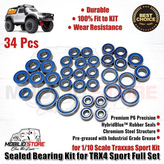 Blue Sealed Bearing Set High Quality for Traxxas TRX-4 Sport Kit RC