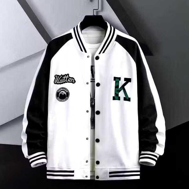 100% AMAN Jaket Varsity Baseball Original FULL Sabllon - Jaket Bomber Varsity Pria Wanita Original P