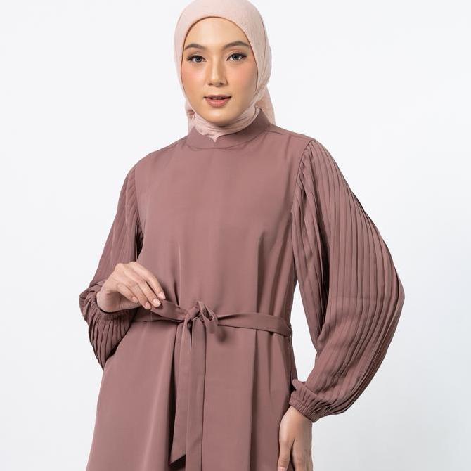 HARGA SAHABAT - Elzatta Tunik Pleats Polos adem