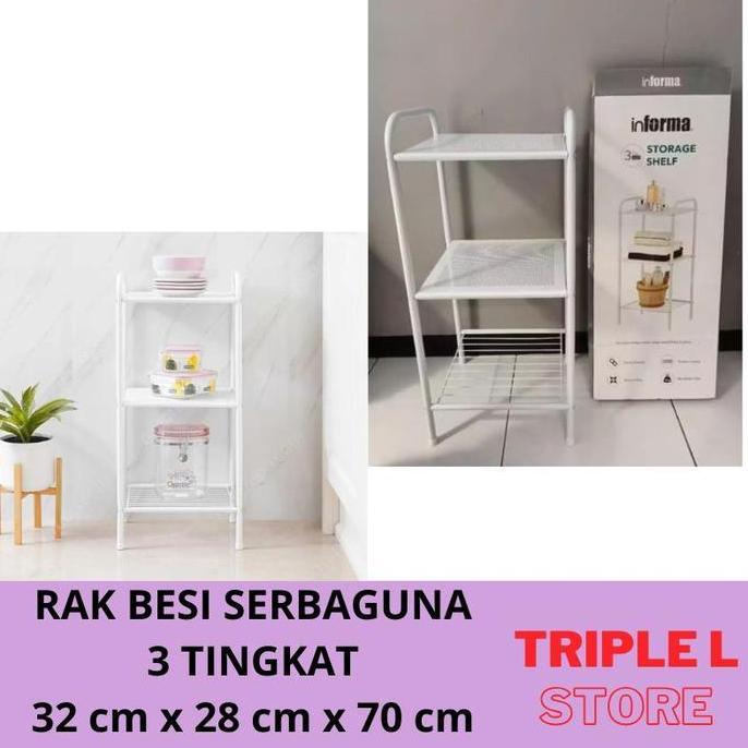 TERLARIS INFORMA RAK BESI SERBAGUNA RAK  DISPENSER RAK RICE COOKER MAGIC COM RAK DAPUR MINIMALIS