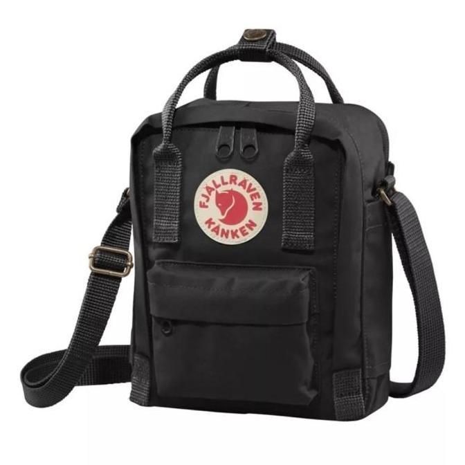Sling Bag Fjallraven Kanken Tas Selempang Original Grs Resmi - Black