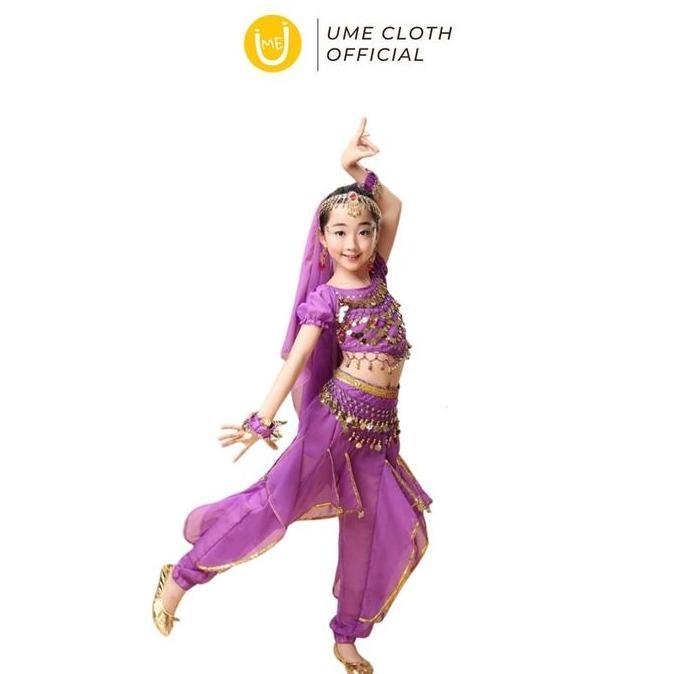 NEW FASHION ANAK KOSTUM ADAT INDIA - BAJU CELANA ANAK PEREMPUAN 1012 ORI