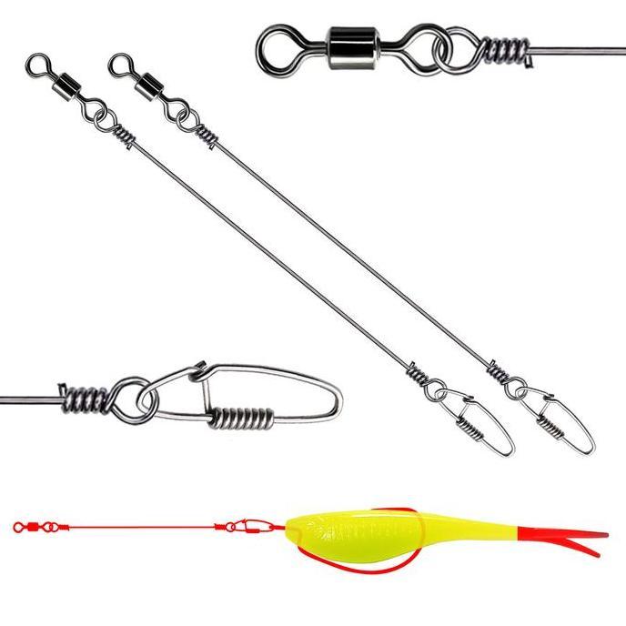 Wormhook Kawat Neklin Zman Baby SIlencer Anti Gigi Tajam Gabus Toman Pancing