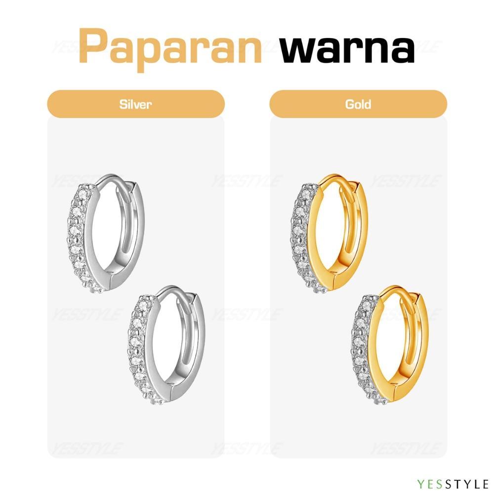 TERBARU Yesstyle Anting Titanium Elegan Anting Hoop Wanita Kristal Zircon
