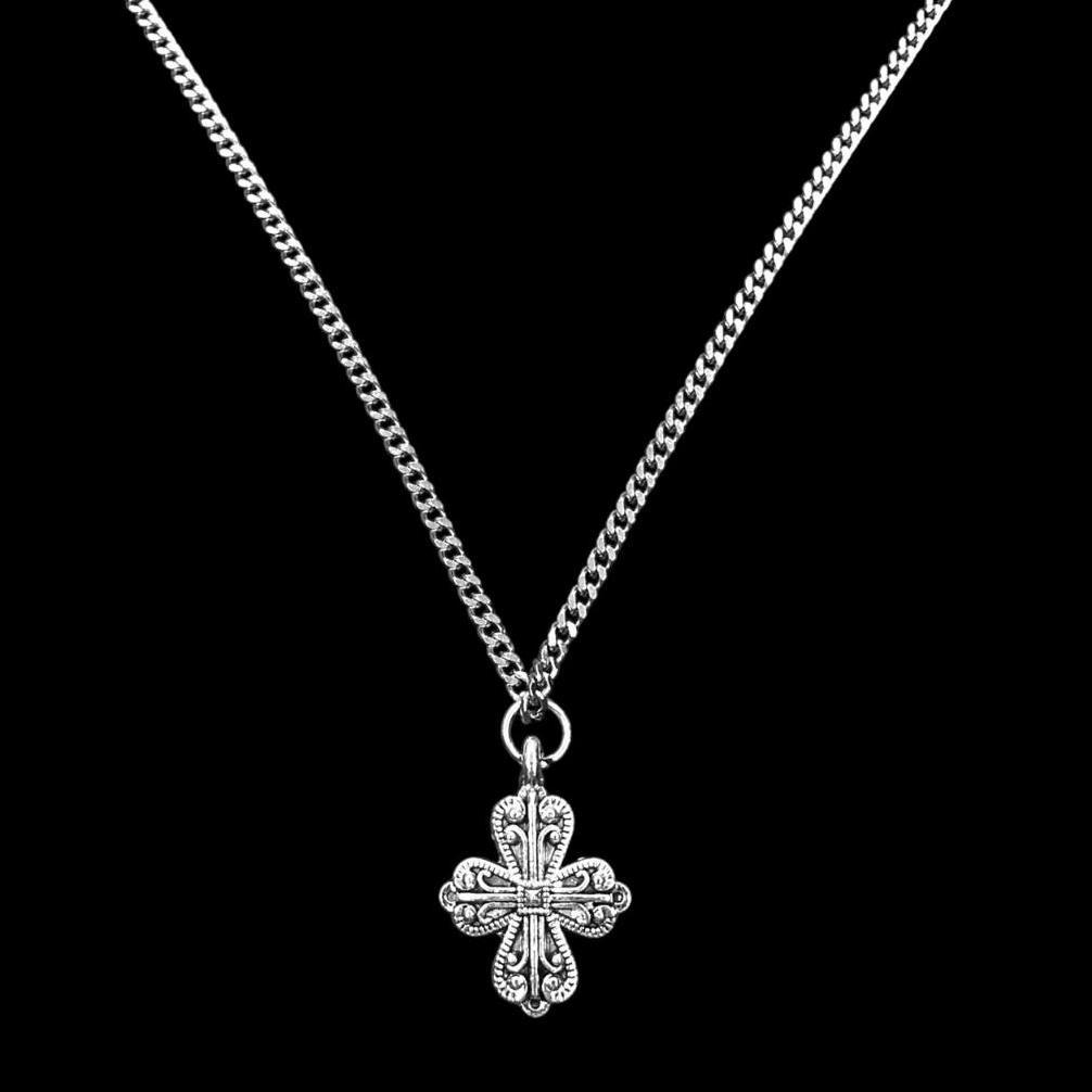 MURAH Kalung Smile Necklace Cross Galaxy Star Bintang Pendant Korea Style Perak Silver Pria Wanita