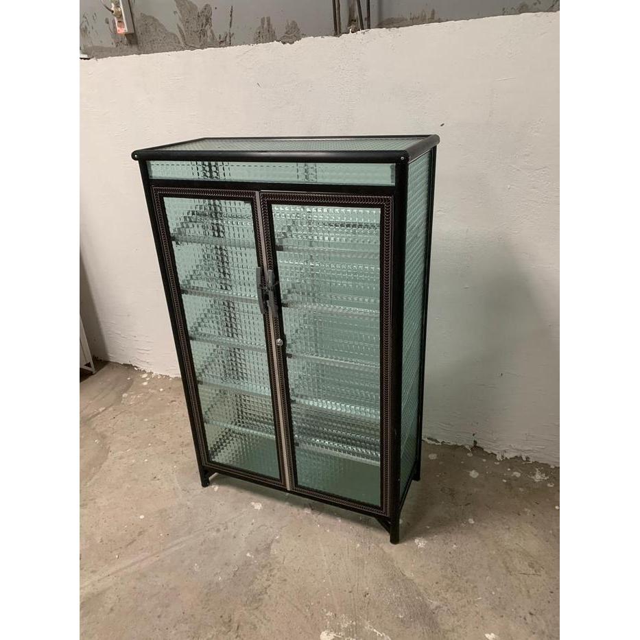 LEMARI SEPATU RAK SEPATU ALUMINIUM KACA MINIMALIS