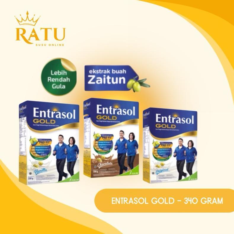 Terlaris Entrasol Gold 340 Gram - Nutrisi Tinggi Kalsium + Ekstrak Buah Zaitun