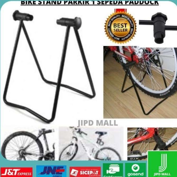 Bike Stand Parkir 1 Sepeda Paddock Statis Rack Floor Display Universal