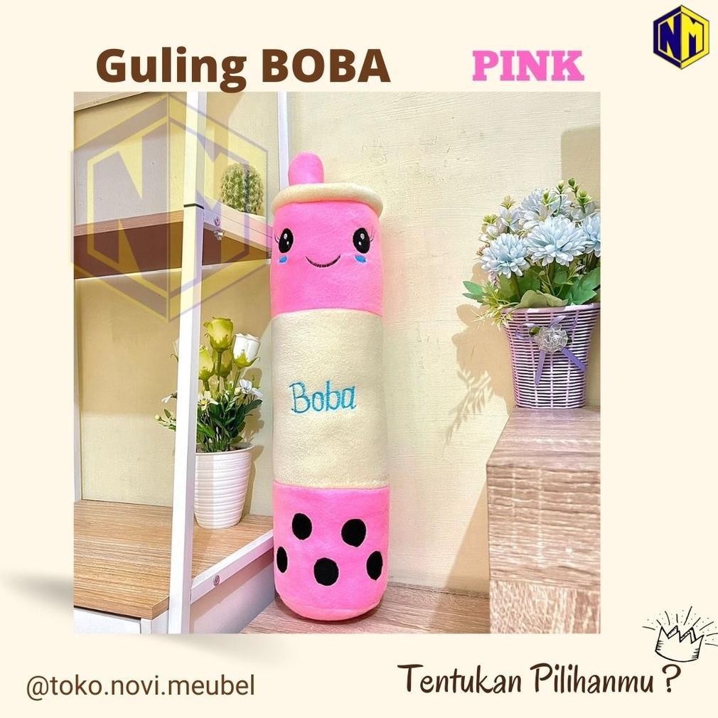 Promo  Guling Boneka Boba Milk Tea Kain Halus Tinggi 60Cm Guling Boba Viral