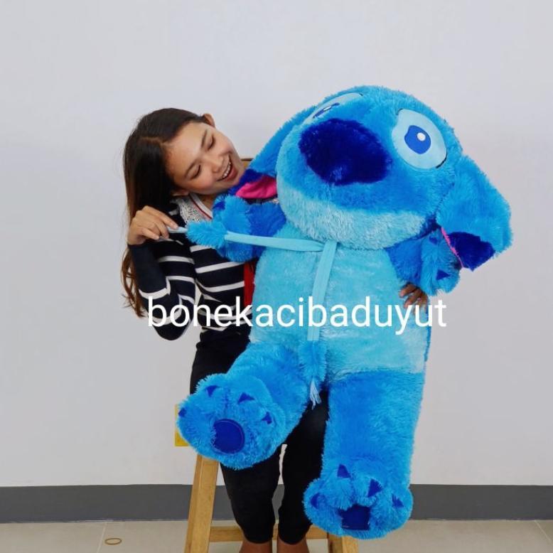 Premium Boneka Stitch Jumbo 1 Meter Lasfur Lucu
