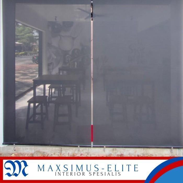 Suntex blind tirai outdoor | tirai luar ruangan tampias hujan & silau