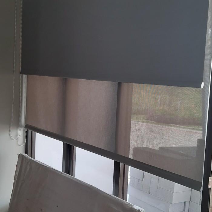 roller blind double kain