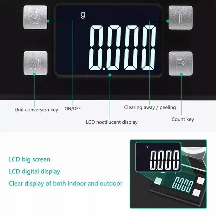 Timbangan Kecil Mini Pocket Scale Digital 0,001gr 0.001G - 100G